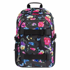 BAAGL Školní batoh Skate Flowers 25 l