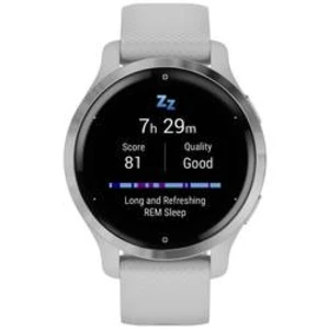 Smart hodinky Garmin Venu 2S, svetlosivá, strieborná