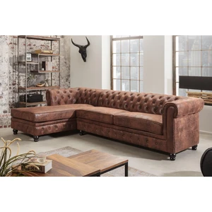 Chesterfield rohová sedacia súprava MIDAS Dekorhome Ľavá,Chesterfield rohová sedacia súprava MIDAS Dekorhome Ľavá