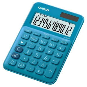 Casio MS 20 UC stolní kalkulačka displej 12 míst modrá