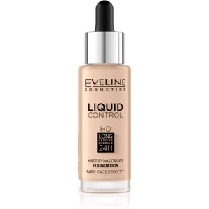 Eveline Cosmetics Liquid Control tekutý make-up s pipetou odstín 04 Warm Beige 32 ml