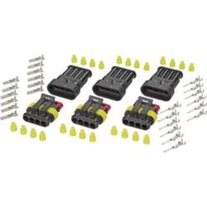 Sada konektorov Superseal TE Connectivity 4016139188287, pólů 4, rozteč 6 mm, 1 sada