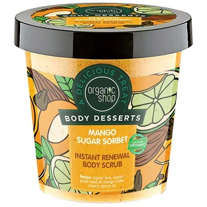 Organic Shop Body Desserts Mango Sugar Sorbet obnovující cukrový peeling na tělo 450 ml