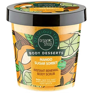 Organic Shop Body Desserts Mango Sugar Sorbet obnovujúci cukrový peeling na telo 450 ml