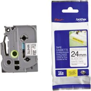 Brother TZ-S251 / TZe-S251, 24mm x 8m, čierna tlač/biely podklad, originálna páska