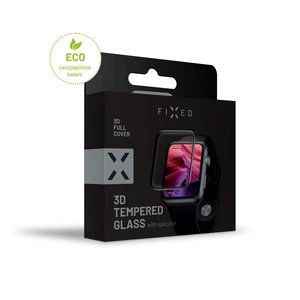 Ochranné tvrzené sklo FIXED 3D Full-Cover s aplikátorem pro Apple Watch 42mm, černá
