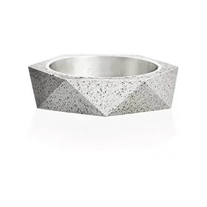 Gravelli Betonový prsten šedý Cubist GJRUSSG005 60 mm