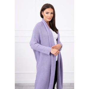 Sweater with batwing sleeve purple