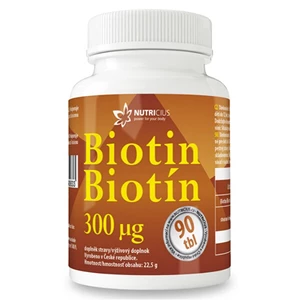 Doplněk stravy Biotin Nutricius (90 tablet)