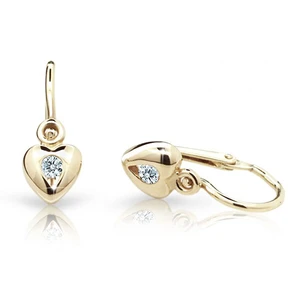 Cutie Jewellery Zlaté detské náušnice C1556-10-X-1 modrá