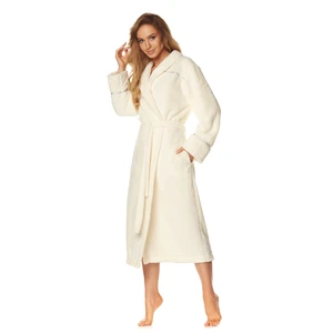 Satin bathrobe 2084 Ecru Ecru