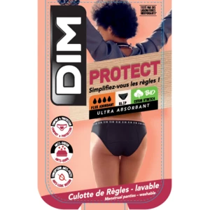 DIM MENSTRUAL NIGHT SLIP - Night and day menstrual panties - black