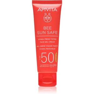 Apivita Express Beauty Ginkgo Biloba tónovaný gel krém SPF 50 50 ml
