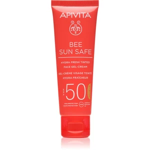 Apivita Express Beauty Ginkgo Biloba tónovaný gel krém SPF 50 50 ml