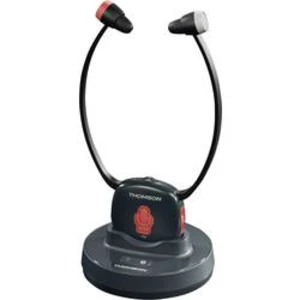Bluetooth, káblové Hi-Fi štupľové slúchadlá Thomson WHP6309BT 131991, sivá, červená