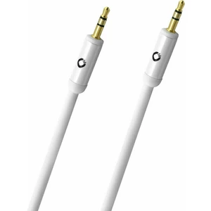 Připojovací kabel Oehlbach, jack zástr. 3.5 mm/jack zástr. 3.5 mm, bílý, 1,5 m