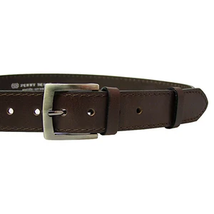 Penny Belts Pánský kožený opasek 25-1-40 Hnědý 105 cm