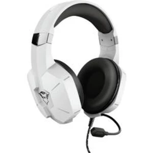 Trust GXT323W Carus herní headset stereo, na kabel přes uši, jack 3,5 mm, bílá
