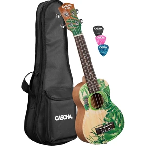 Cascha HH 2602 Art Series Sopránové ukulele Leafy