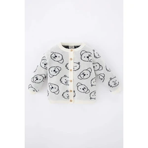 DEFACTO Baby Boy Crew Neck Knitwear Cardigan