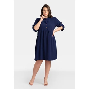 Karko Woman's Dress SA928 Navy Blue