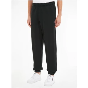 Black Mens Trousers Tommy Jeans Solid Bad - Men