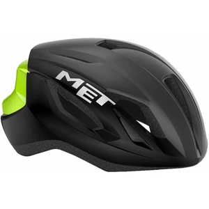MET Strale Black Fluo Yellow Reflective/Glossy M (56-58 cm) Kask rowerowy