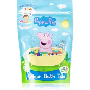 Peppa Pig Colour Bath Tabs farebné šumivé tablety do kúpeľa 9x16 g