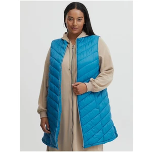 Blue Ladies Quilted Vest Fransa - Ladies