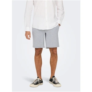 Light grey men's brindle shorts ONLY & SONS Mark - Men