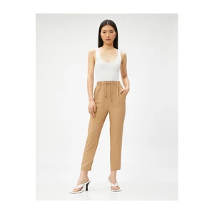 Koton Casual Trousers with Pockets with Tie Waist