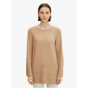 Beige Women's Loose Basic Sweater Tom Tailor - Women