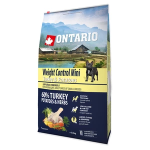 Ontario Mini Weight Control Turkey & Potatoes 6,5kg
