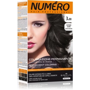 Brelil Numéro Permanent Coloring farba na vlasy odtieň 3.00 Dark Brown 125 ml