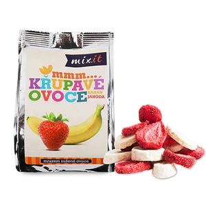 Mixit Křupavé ovoce do kapsy- Banán + jahoda 1 ks, 23 g