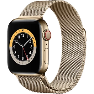 4wrist Ocelový milánský tah pro Apple Watch - Zlatý 42/44 mm