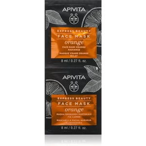 Apivita Express Beauty Orange rozjasňující maska na obličej 2x8 ml