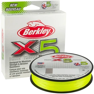 Berkley splétaná šňůra x5 flame green 150 m-průměr 0,14 mm / nosnost 14,2 kg