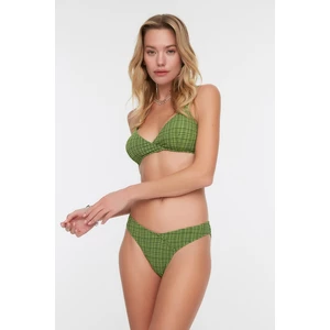 Trendyol Bikini Bottom - Green - Plaid
