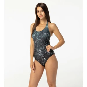 Aloha From Deer Woman's Stoneworks Open Back Swimsuit SSOB AFD1009