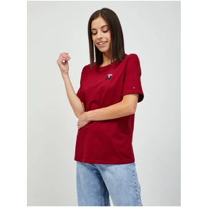 Red Women's T-Shirt Tommy Hilfiger - Women
