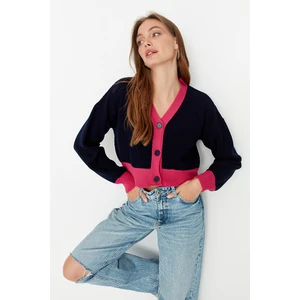 Trendyol Cardigan - Navy blue - Regular fit