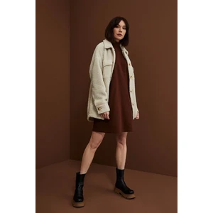 Oversized shirt jacket