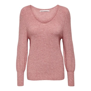 ONLY Dámsky sveter ONLATIA Regular Fit 15230147 Dusty Rose W. MELANGE L