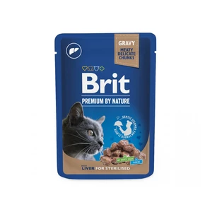 Brit Premium Cat Pouches Liver for Sterilised  - 100g