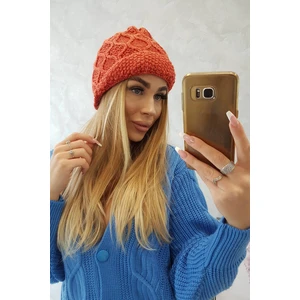 Beanie with fleece Roma Bis K235 orange