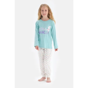 Dagi Pajama Set - Green - Graphic