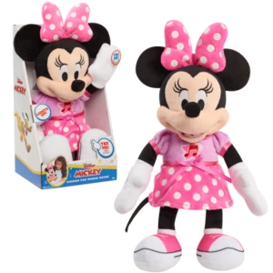 Just Play Minnie Mouse Spievajúci plyšák v bodkových šatách 30 cm