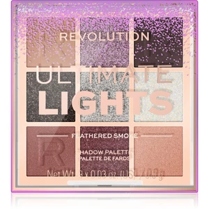 Makeup Revolution Ultimate Lights paletka očných tieňov odtieň Smoke 8,1 g