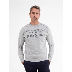 Light gray men's sweatshirt LERROS - Men